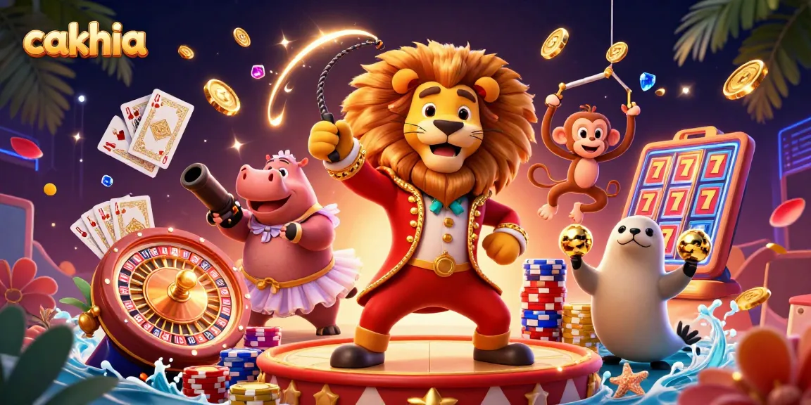 Cakhia enhances excitement with colorful characters in a vibrant casino scene showcasing action-packed gameplay.